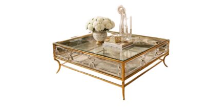 The Luxe Glass Top Coffee Table
